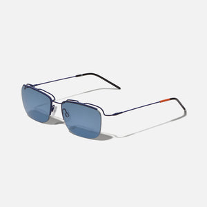 Calvin Klein x Heron Preston Metal Frame Sunglasses with Floating Bio Lens - Blue