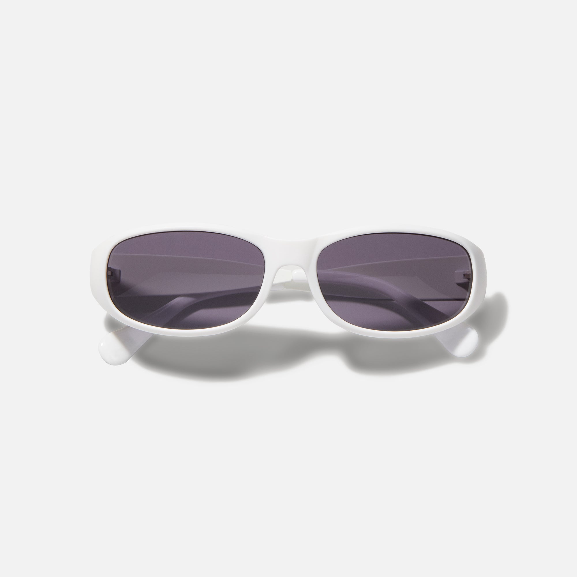 Calvin Klein x Heron Preston Bio Based Wraparound Sunglasses - Chalk /  Silver