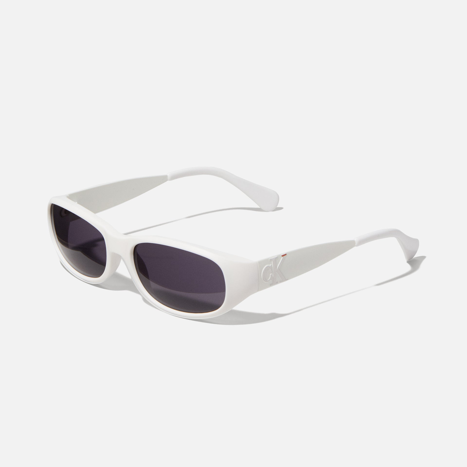 Calvin Klein x Heron Preston Bio Based Wraparound Sunglasses - Chalk / Silver