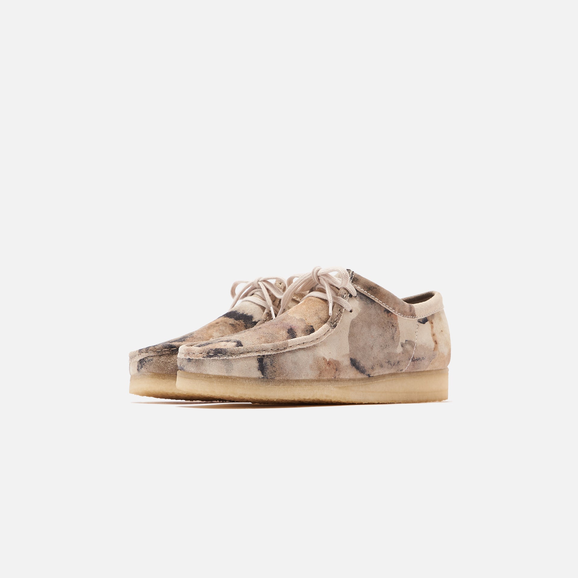 Clarks Wallabee - Off White / Camo