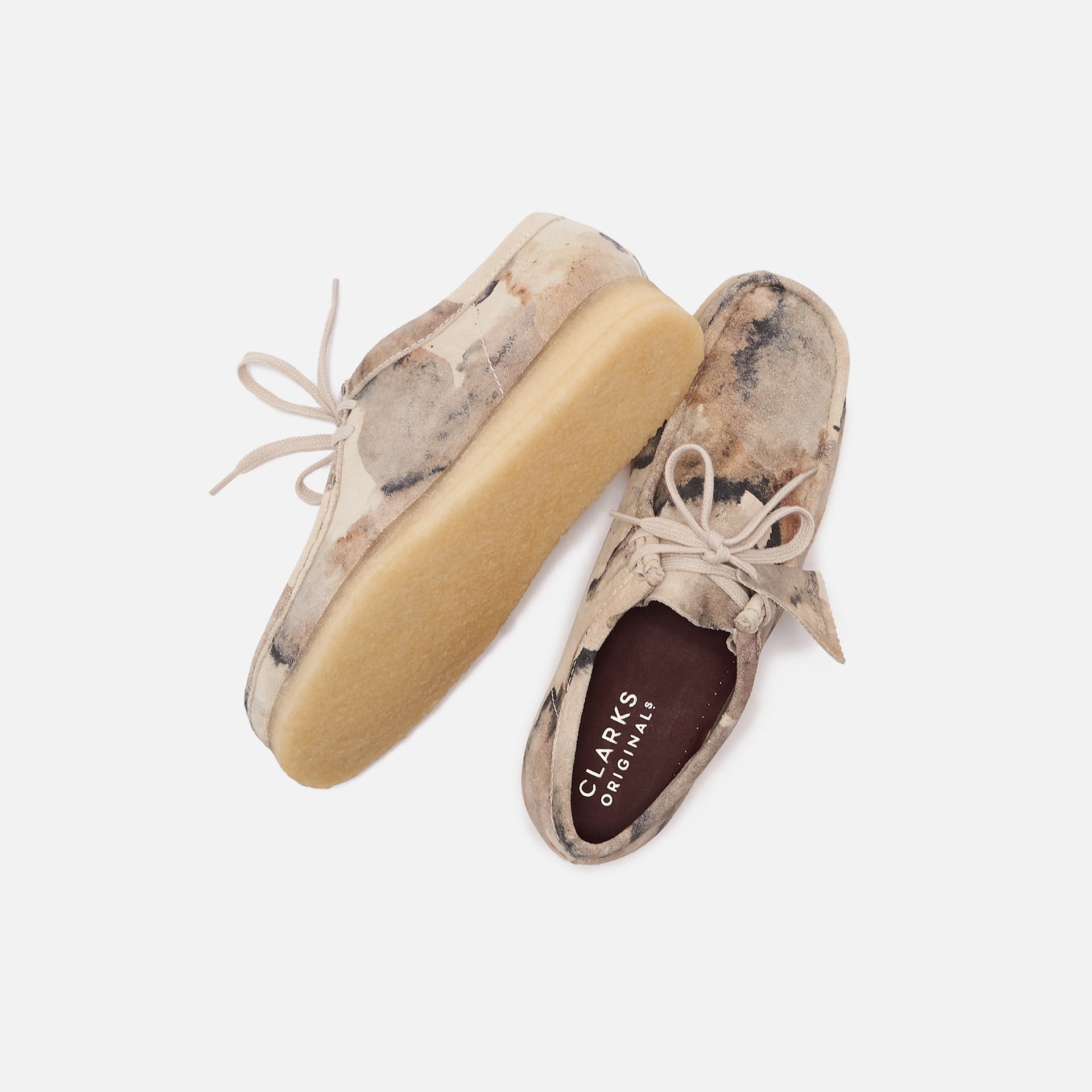 Clarks Wallabee - Off White / Camo