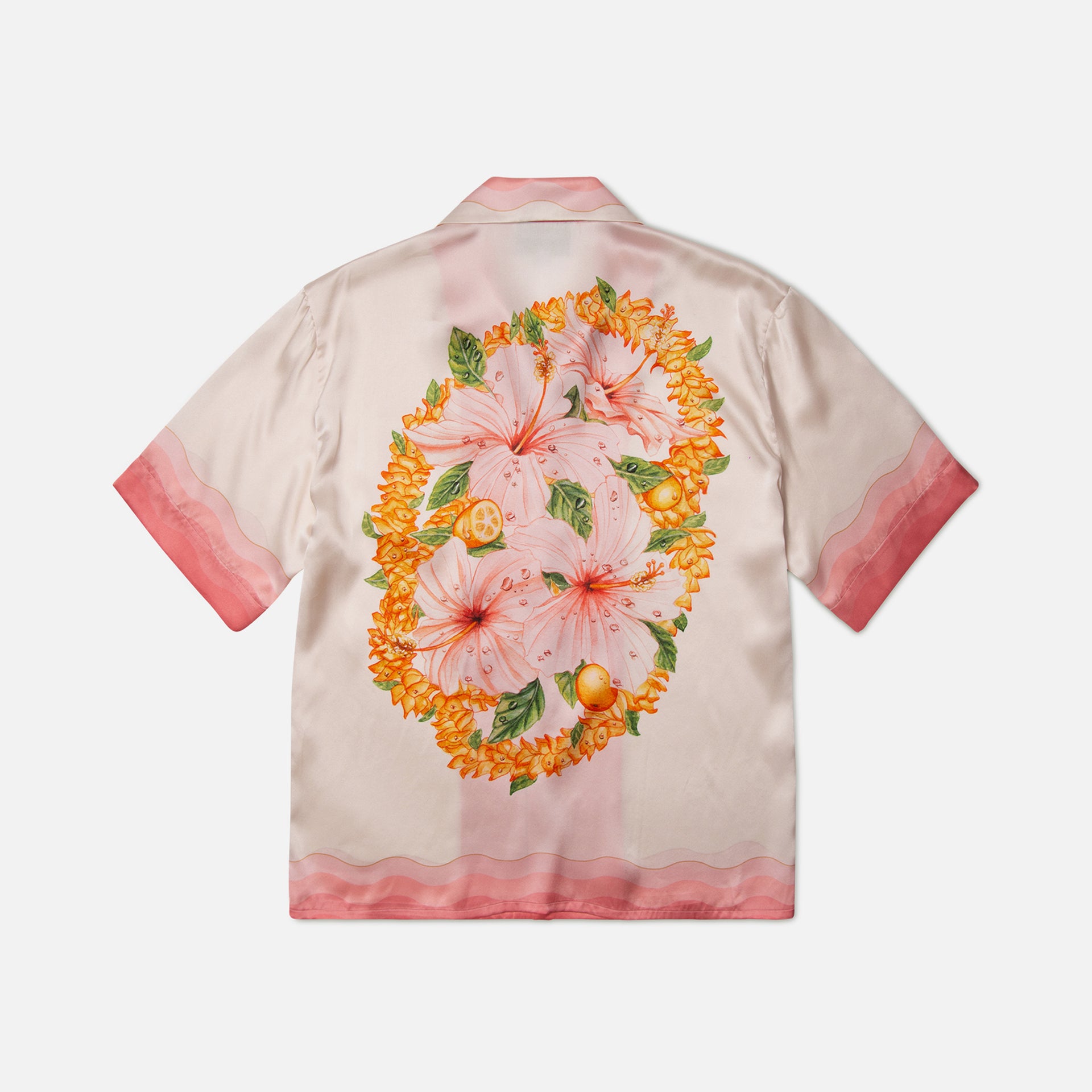 Casablanca Kapalia Silk Shirt - White / Pink
