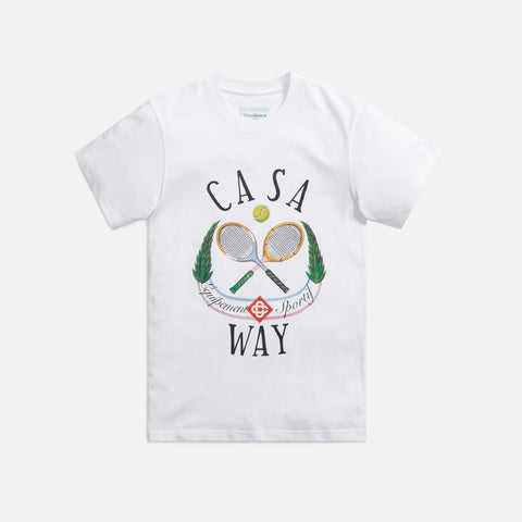 Casablanca Casaway Tennis Printed Tee - White