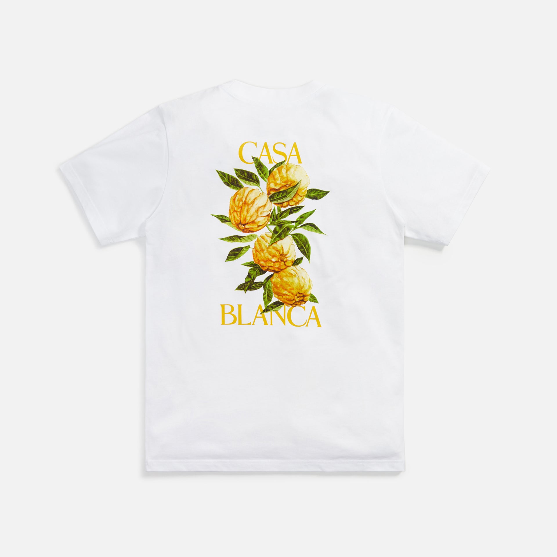 Casablanca Printed Tee Yuzu - White