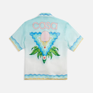 Casablanca Cuban Collar Shirt - Memphis Icon Multi