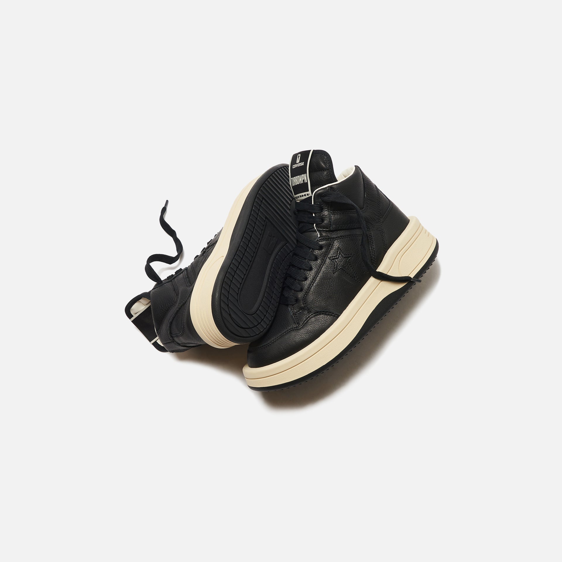 Converse x Rick Owens Turbowpn Mid - Black / Cloud Cream