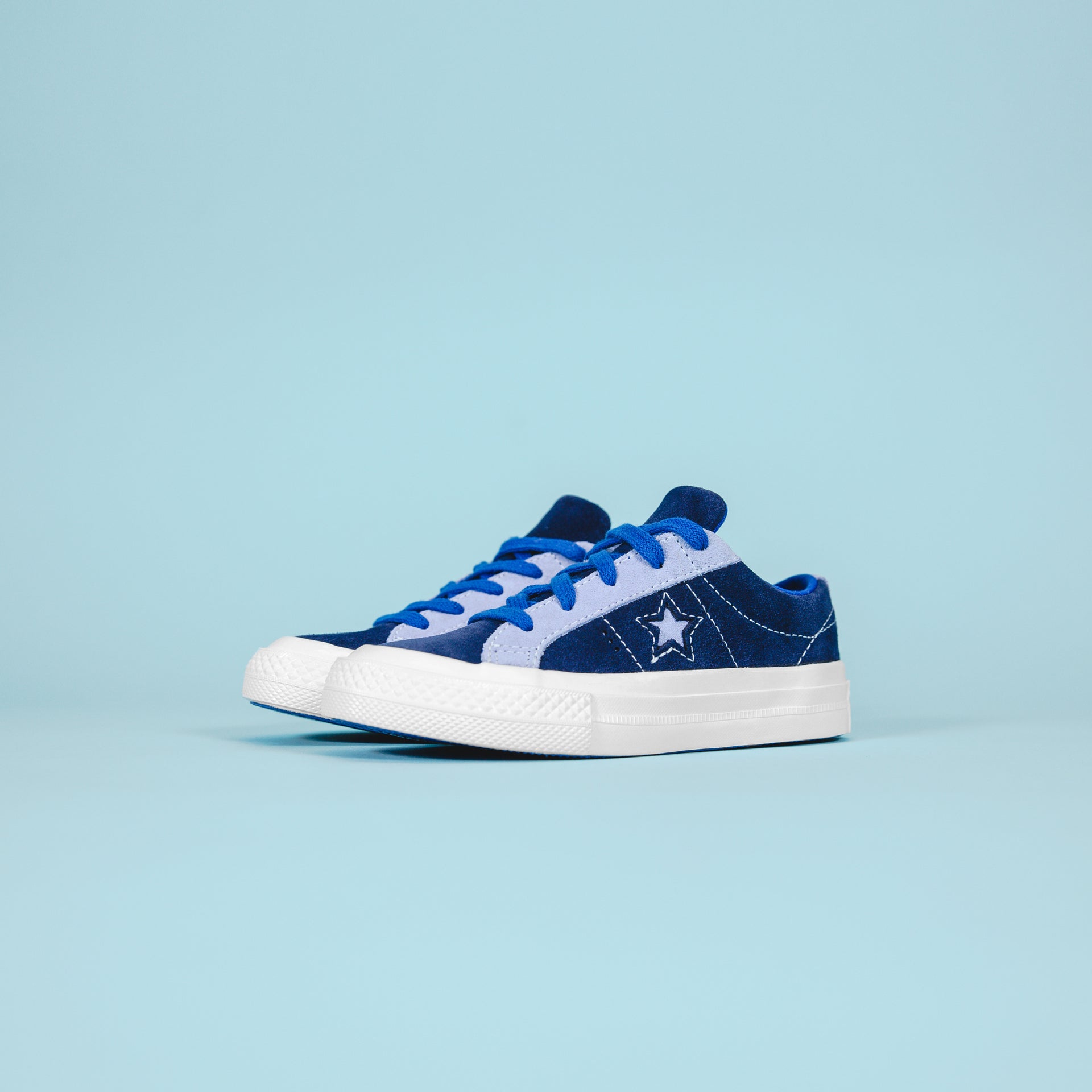 Converse Kids One Star OX - Navy / Purple
