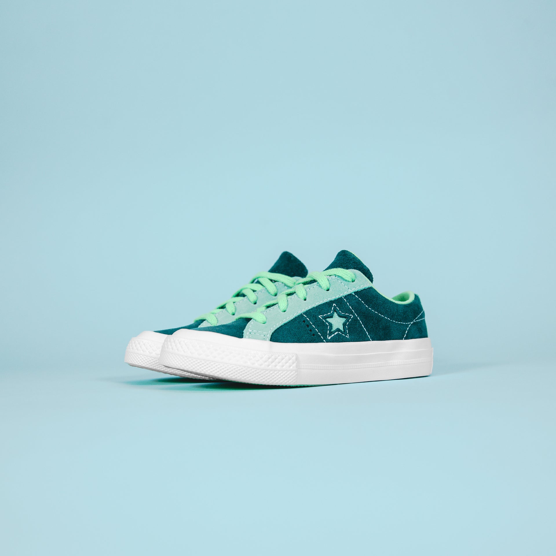Converse Kids One Star OX - Navy / Teal / White