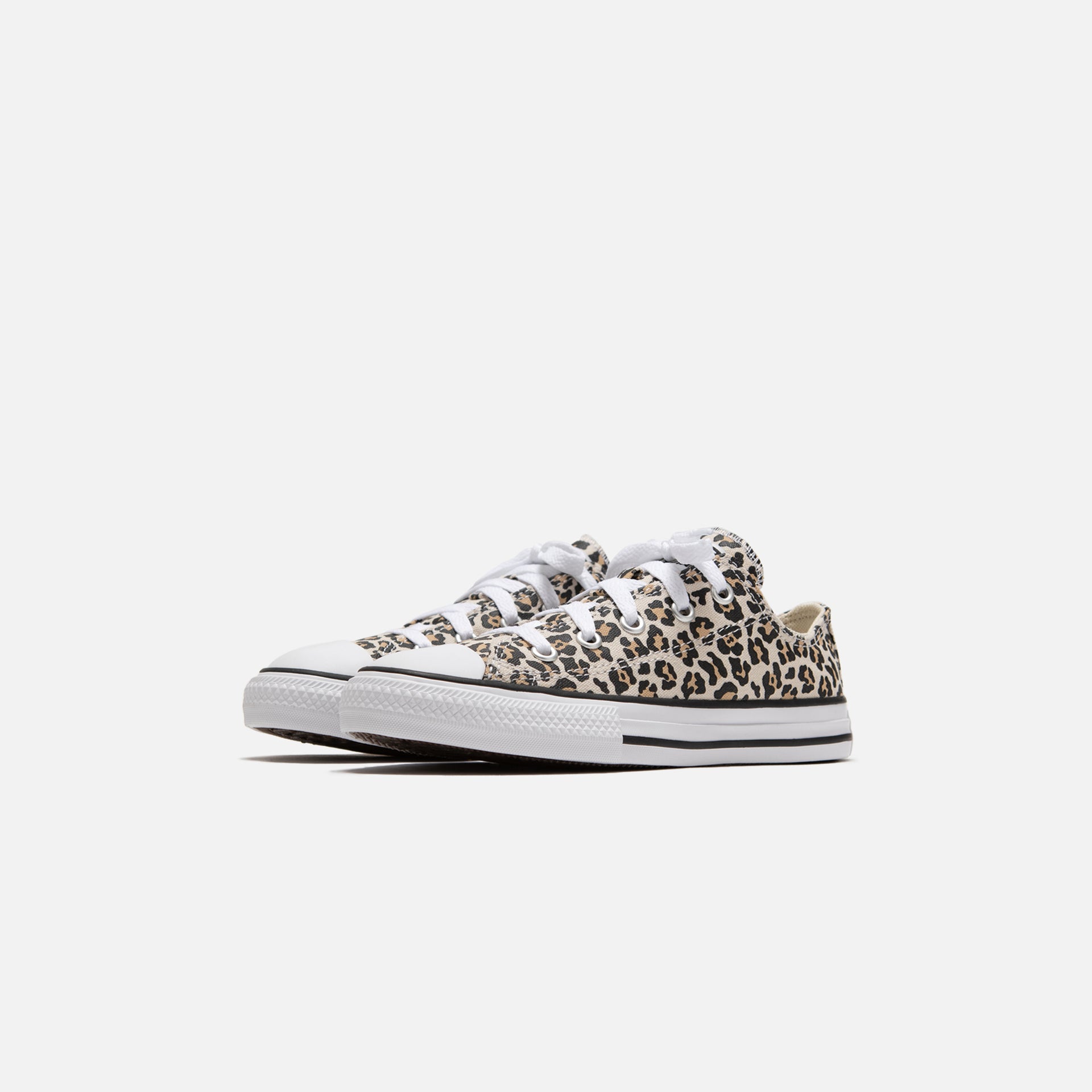 Converse Pre-School Chuck Taylor All Star Leopard Print Ox - Black / Drift Wood / Light Fawn