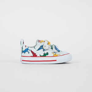 Converse Toddler Chuck Taylor All Star 2V Ox - White / Enamel Red / Totally Blue