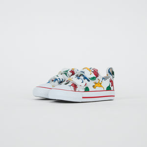 Converse Toddler Chuck Taylor All Star 2V Ox - White / Enamel Red / Totally Blue