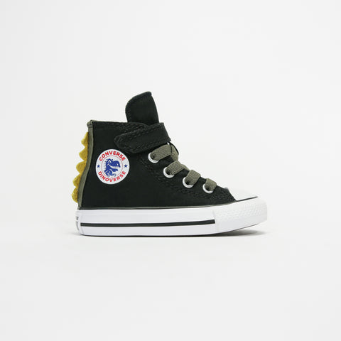 Converse Toddler Chuck Taylor All Star Spikes 1V High - Black / Field Surplus / White