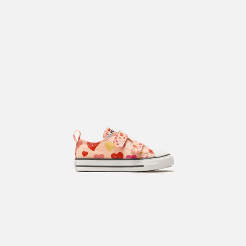 Converse Toddler Chuck Taylor All Star 2V Hearts - Storm Pink / Natural Ivory / White