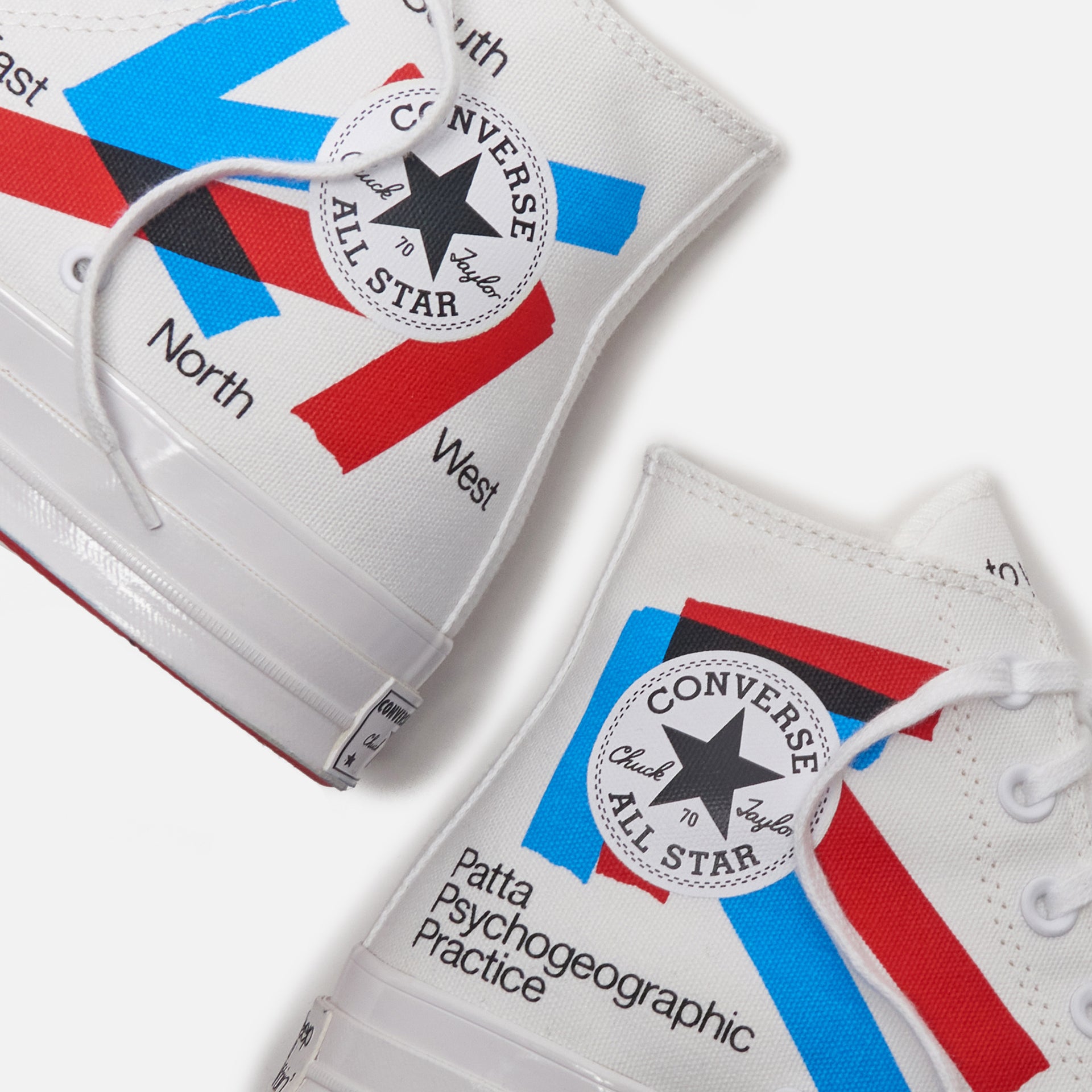 Converse x Patta Chuck 70 - White / Red / Blue