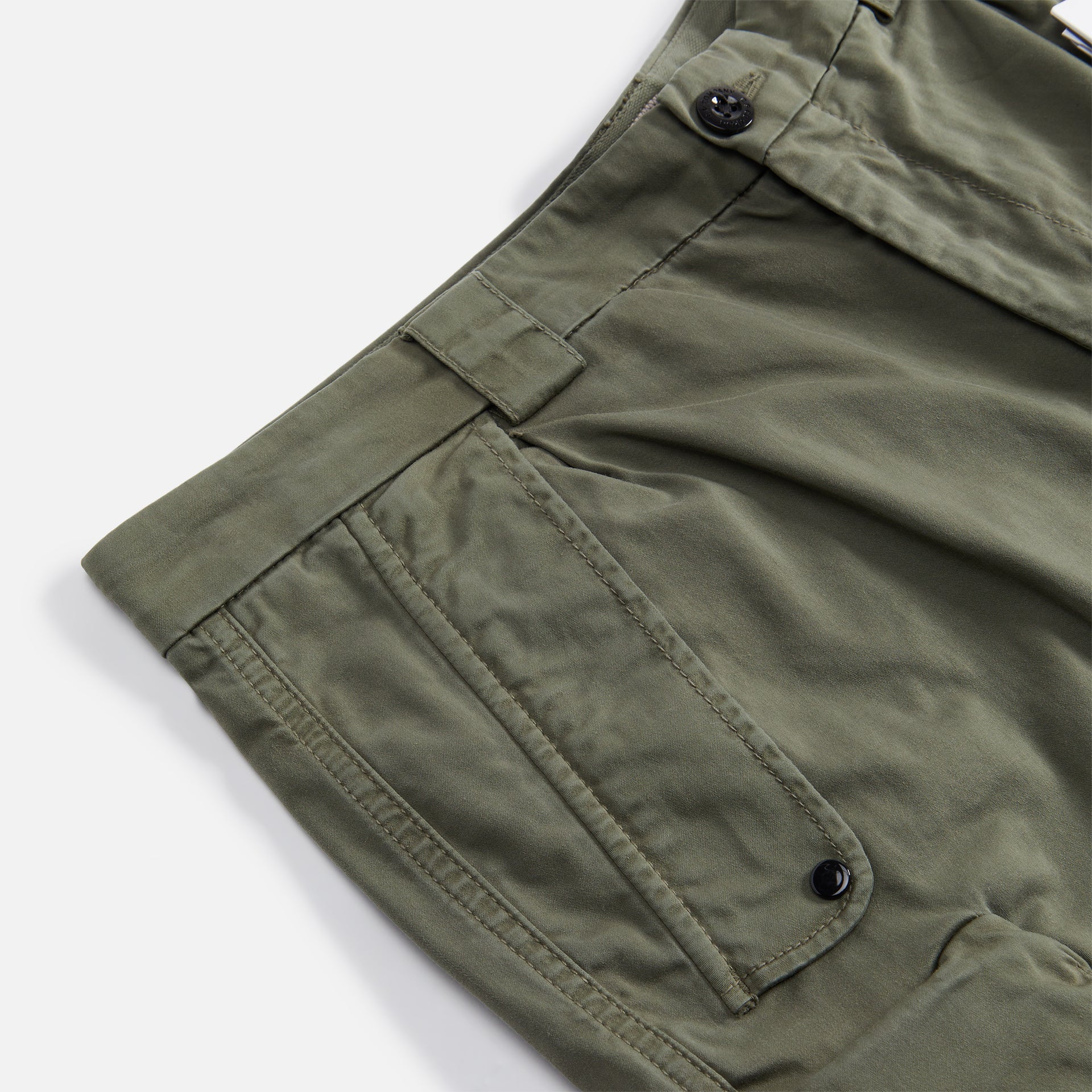 CP Company Stretch Sateen Loose Fit Cargo Pants - Green