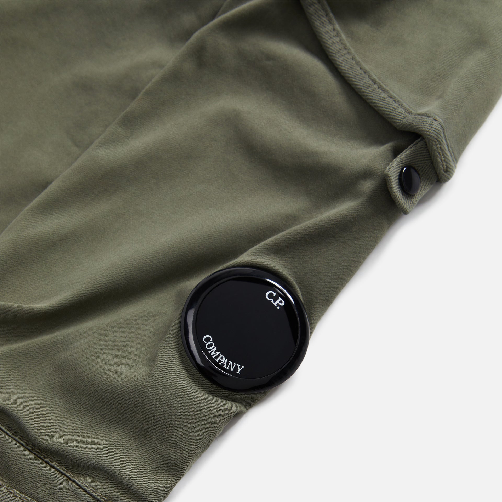 CP Company Stretch Sateen Loose Fit Cargo Pants - Green