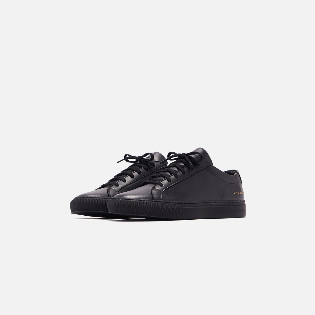 Common Projects Women's Original Achilles Leather Sneakers - Black - Size 11