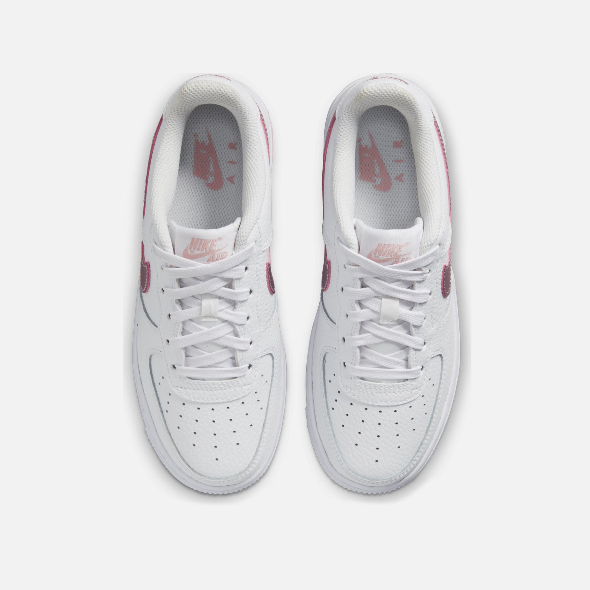 Nike Air Force 1 Grade School - White / Pink Glaze