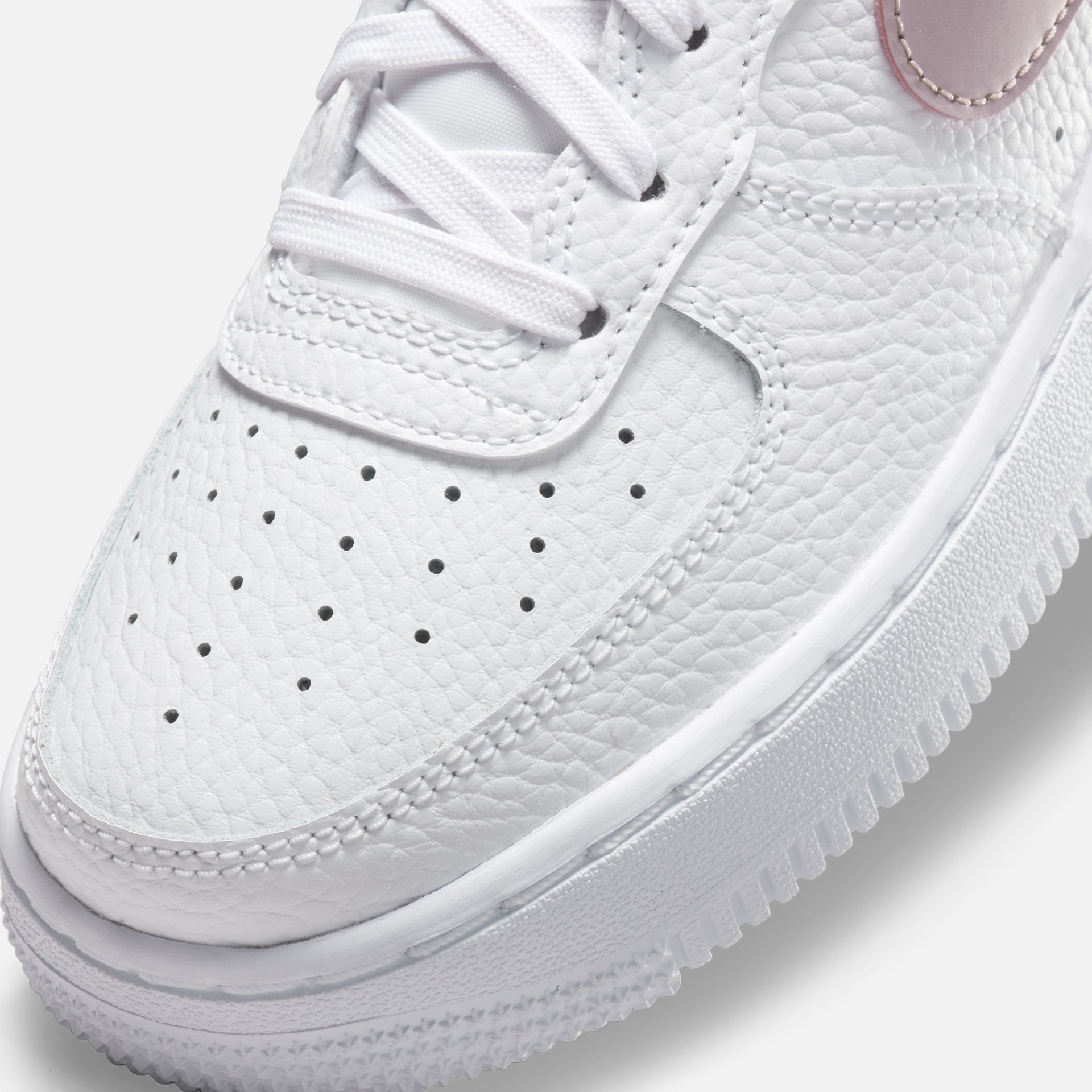 Nike Air Force 1 Grade School - White / Pink Glaze