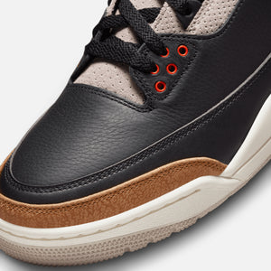 Nike Air Jordan 3 Retro - Black / Rush Orange / Fossil Stone / Sail