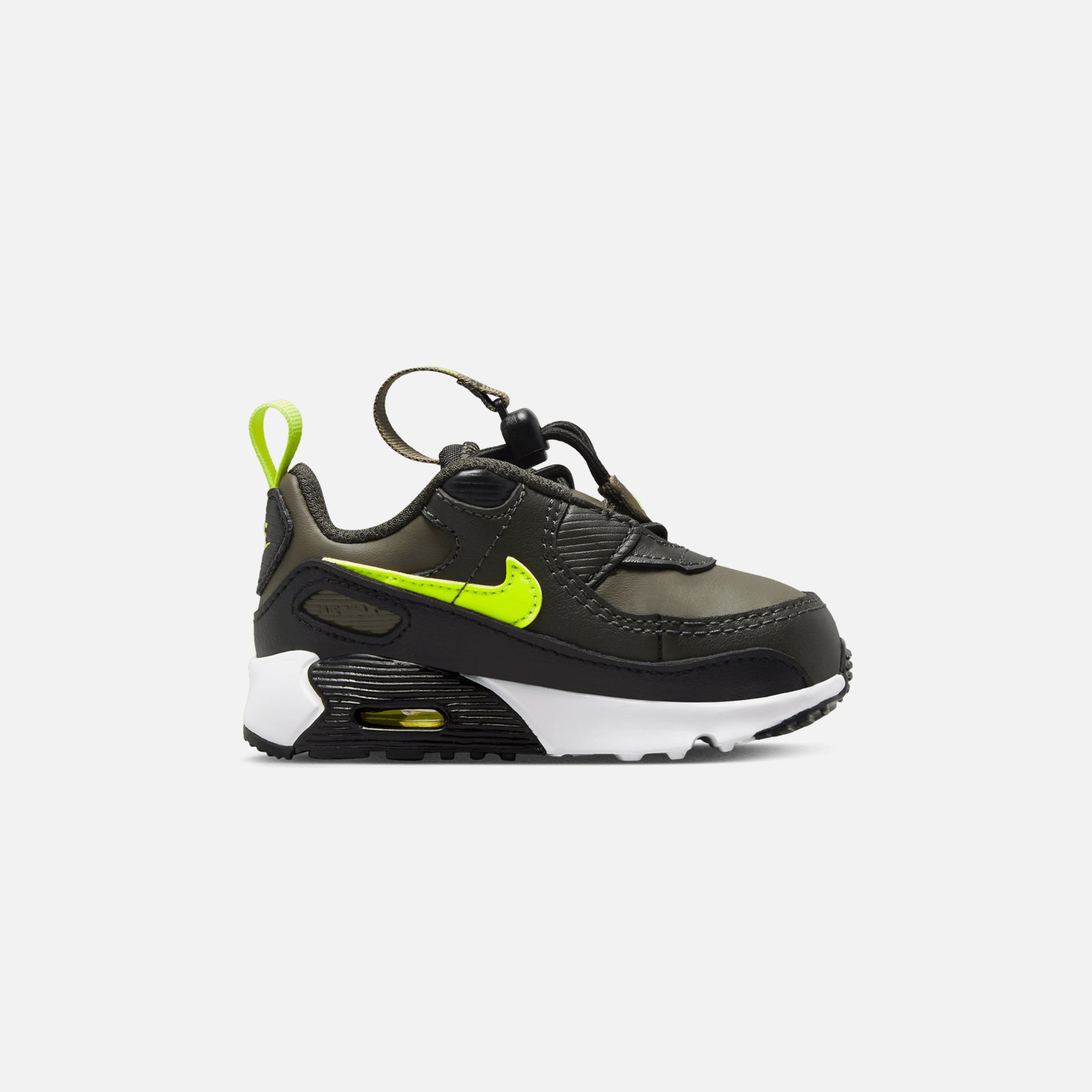 Nike Toddler Air Max 90 Toggle SE - Medium Olive / Volt / Sequoia / Black