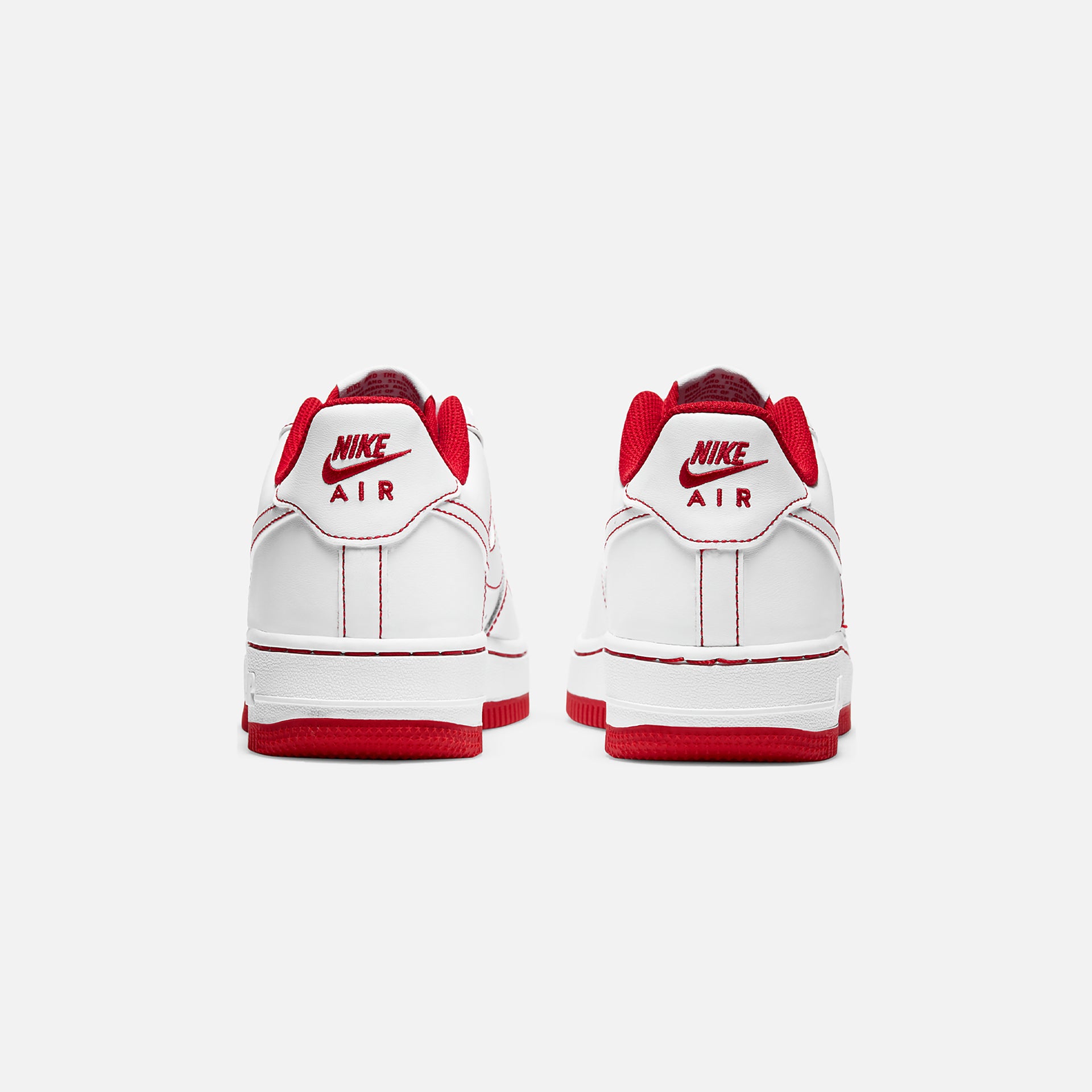 Nike Grade School Air Force 1 Stitch - White / University Red