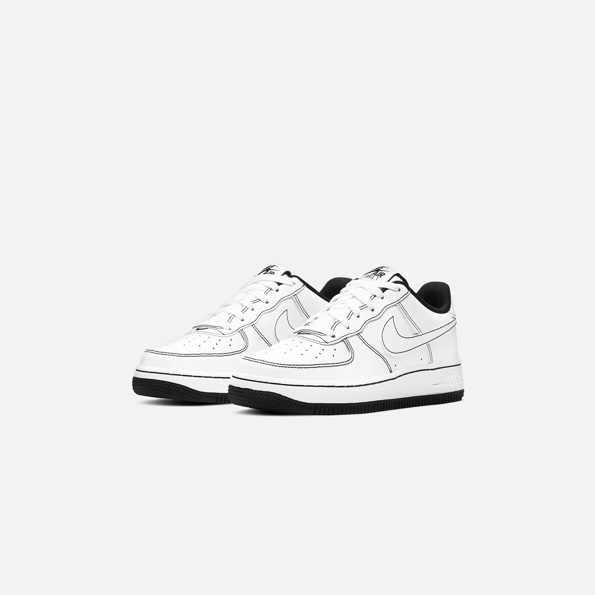 Nike Grade School Air Force 1 Stitch - White / Black