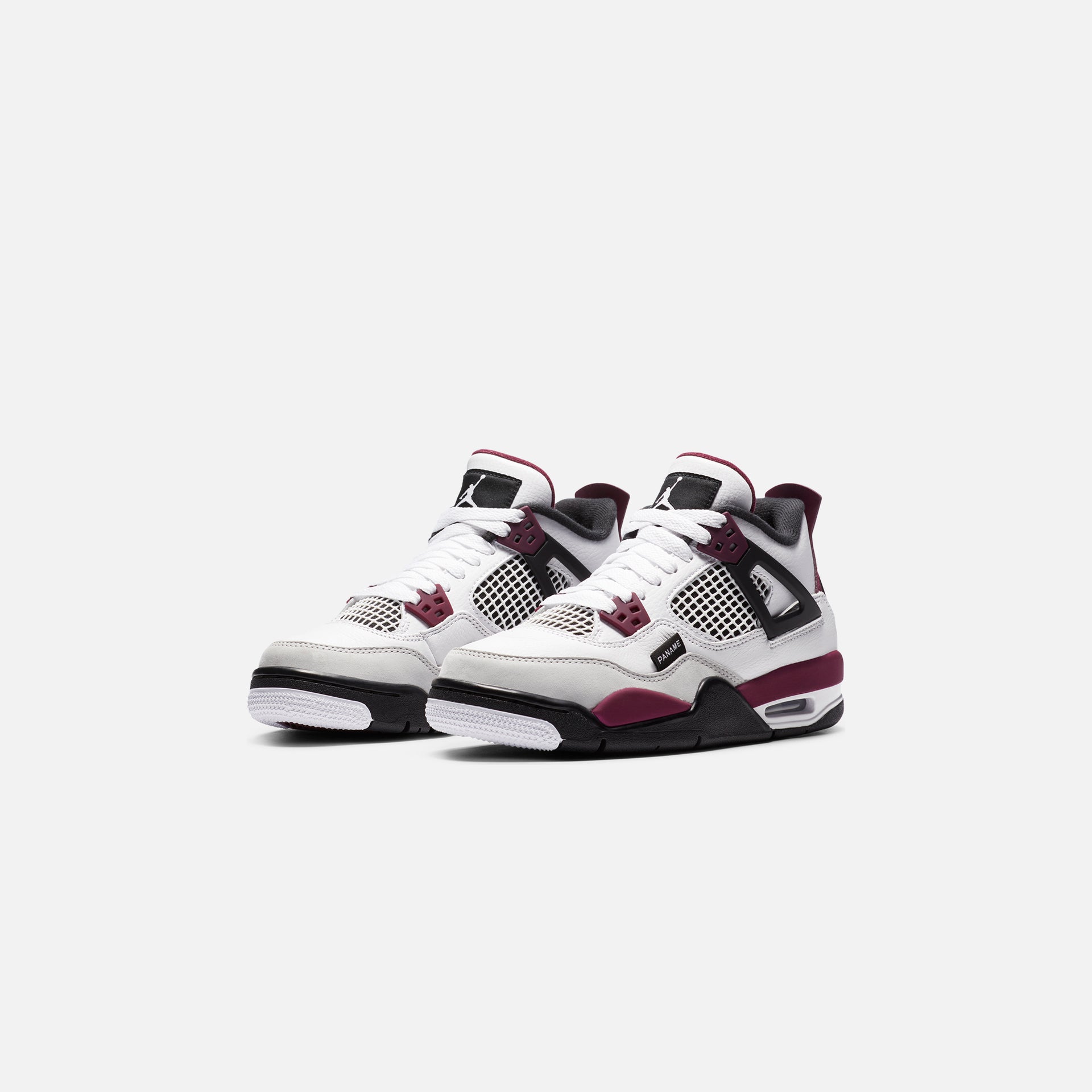 Nike Grade School Air Jordan 4 Retro PSG - White / Bordeaux / Neutral Grey / Black