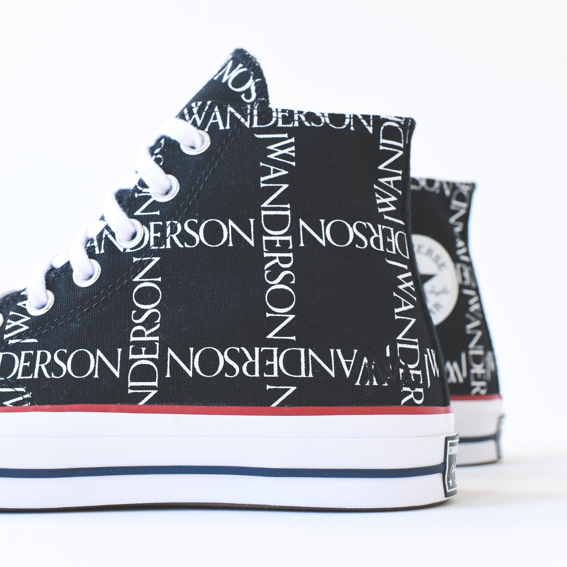 Converse x JW Anderson Chuck 70 High - Black / White / Insignia Red