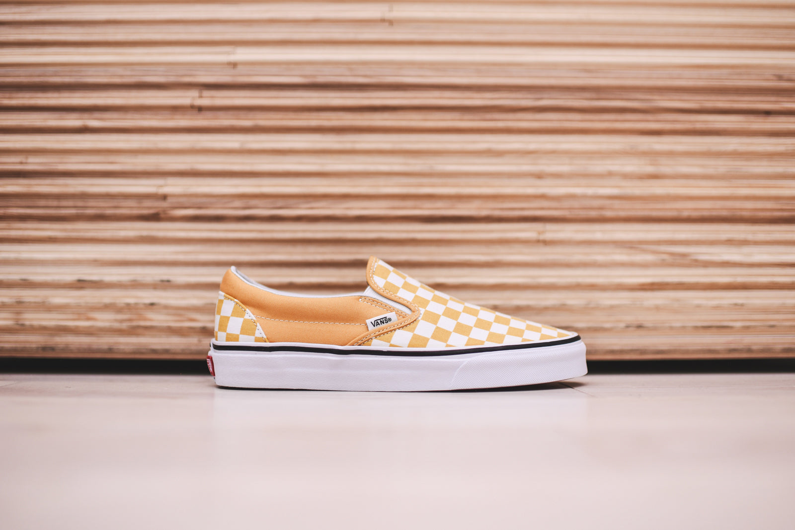 Vans ochre slip on on sale