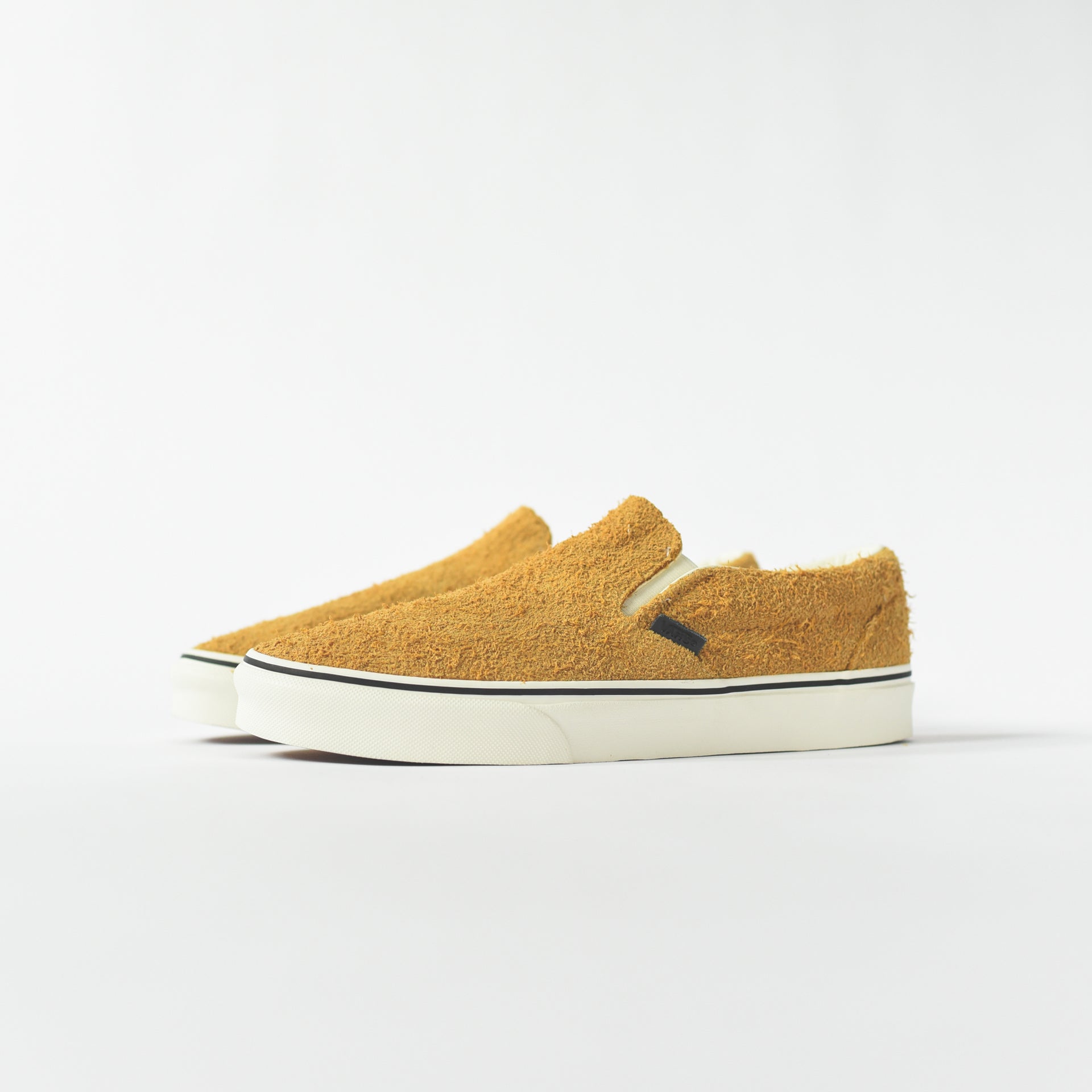 Vans Classic Slip On Hairy Suede - Sunflower / Snow White