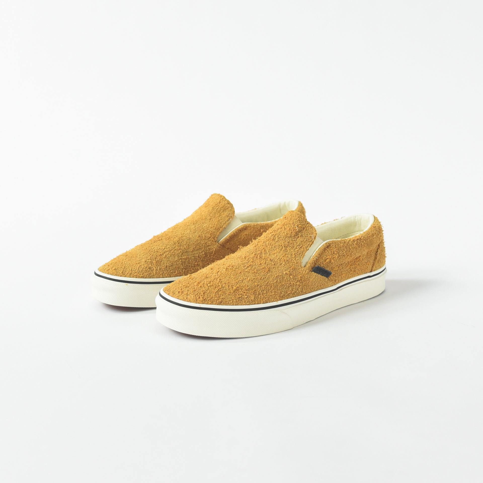 Vans Classic Slip On Hairy Suede - Sunflower / Snow White