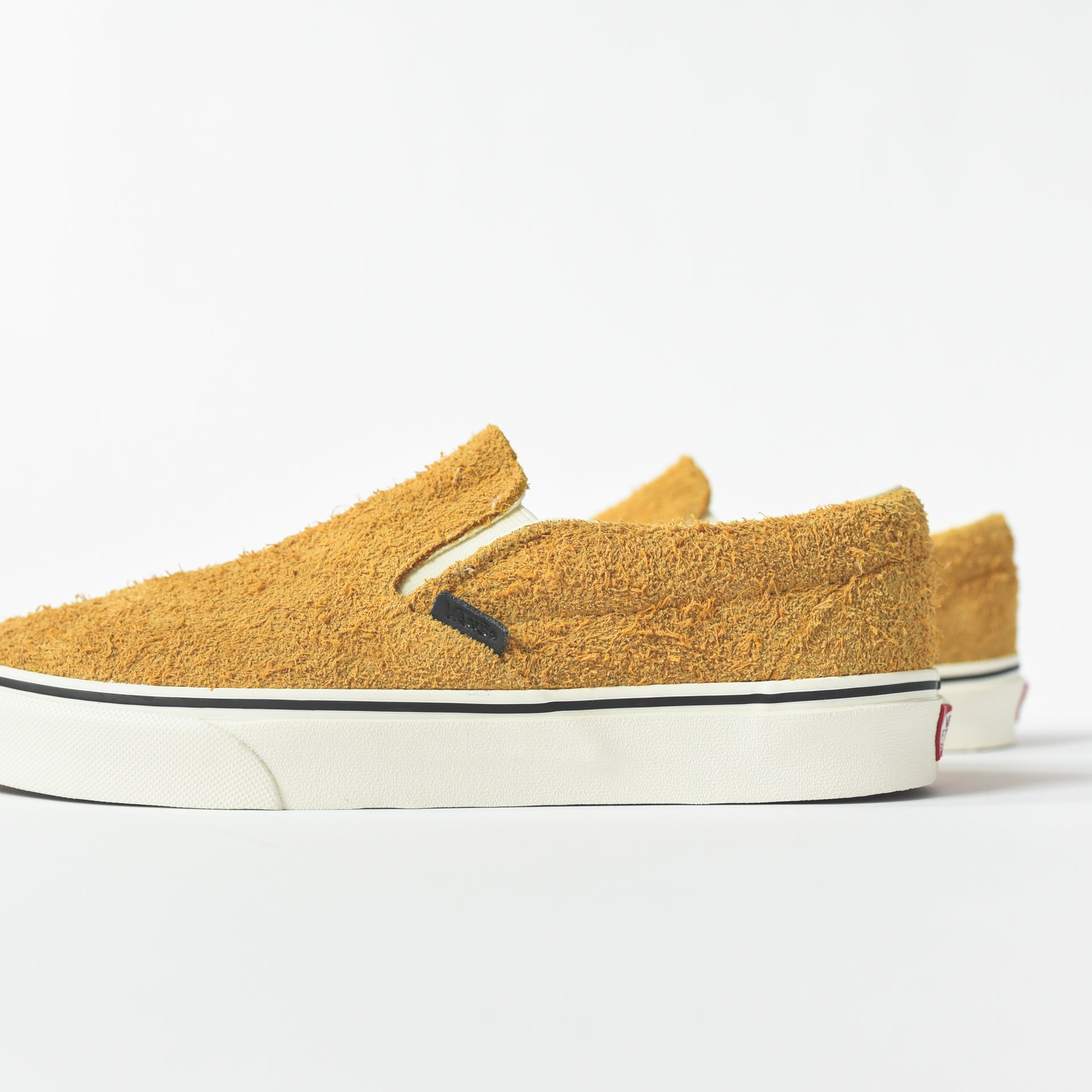 Vans Classic Slip On Hairy Suede - Sunflower / Snow White