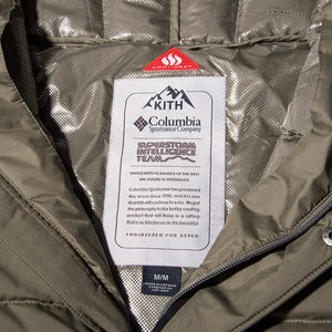 Kith x Columbia Sportswear Verado Anorak - Stone Green