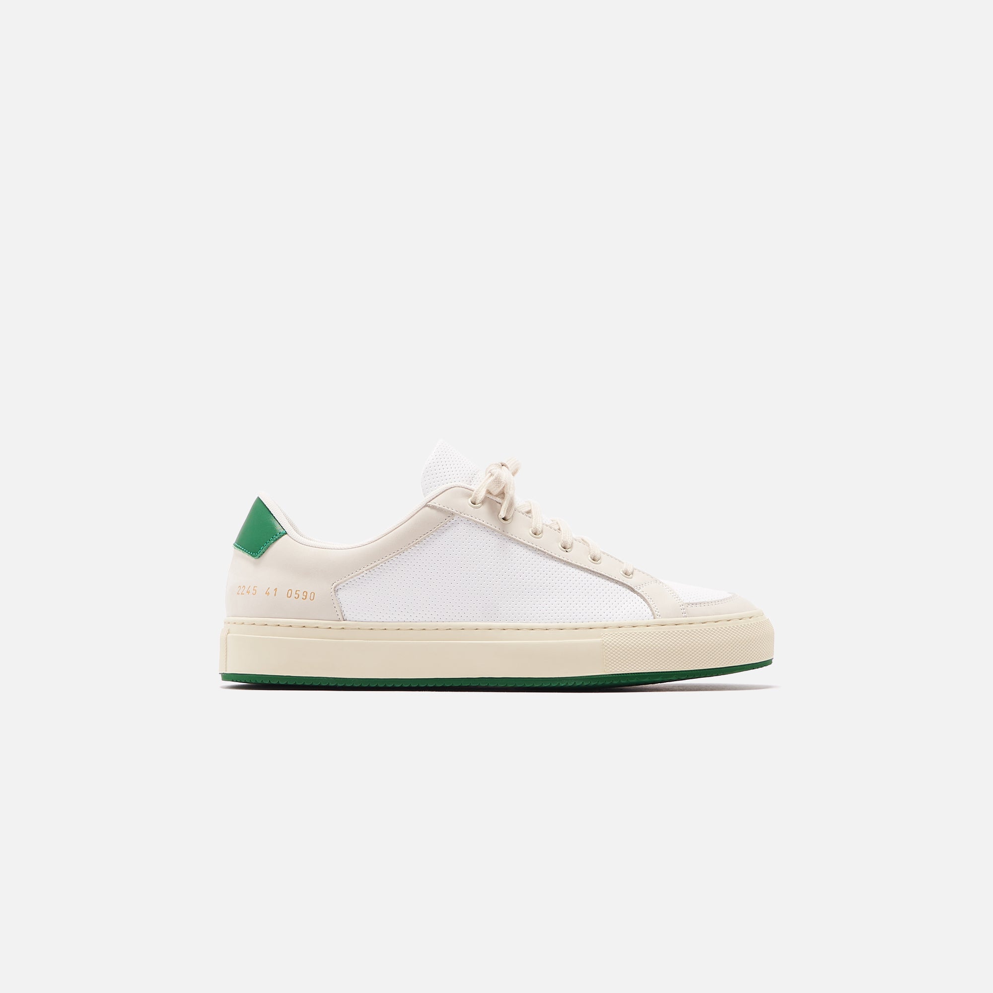 Common Projects Retro Low 70s White Green Kith