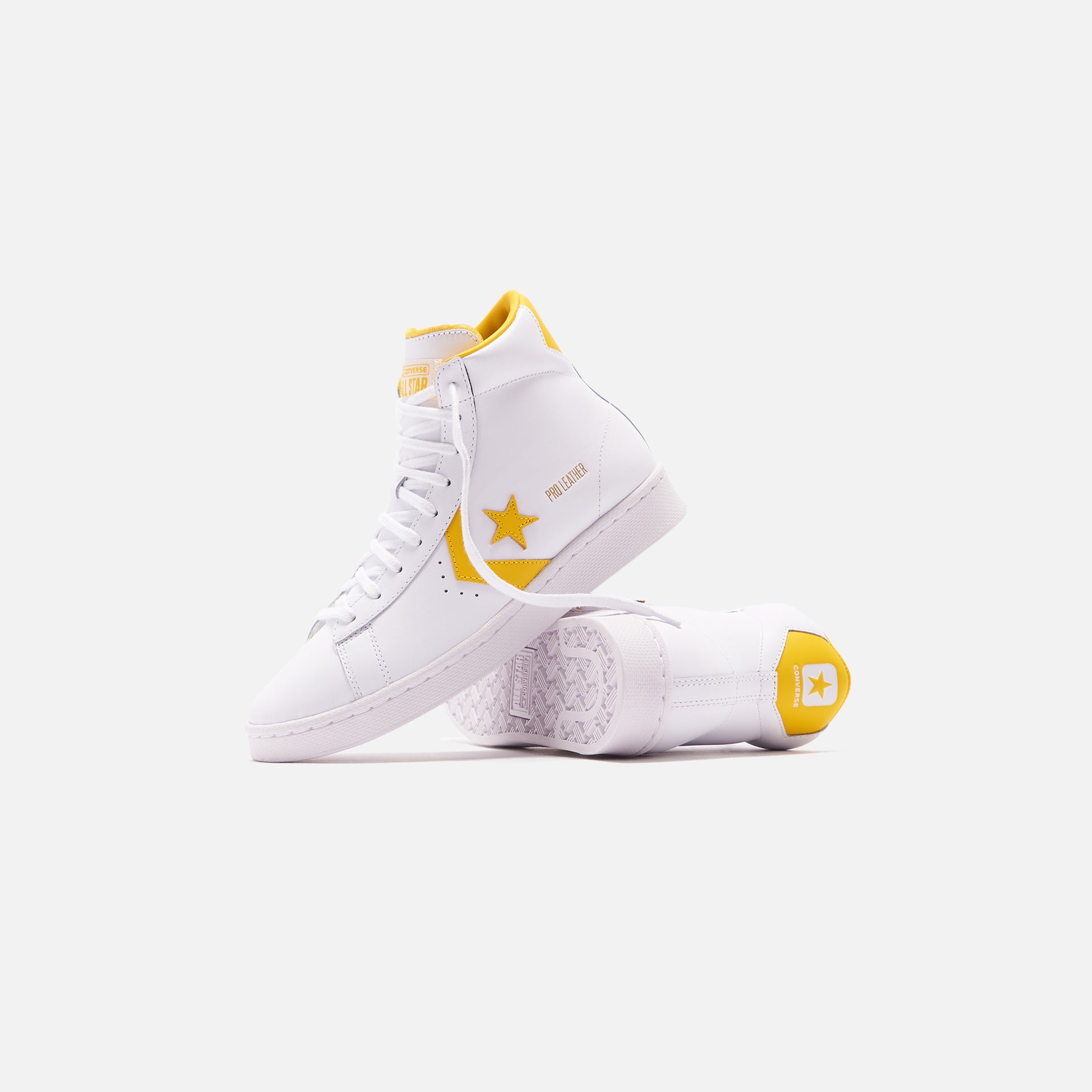 Converse Pro Leather High - White / Amarillo