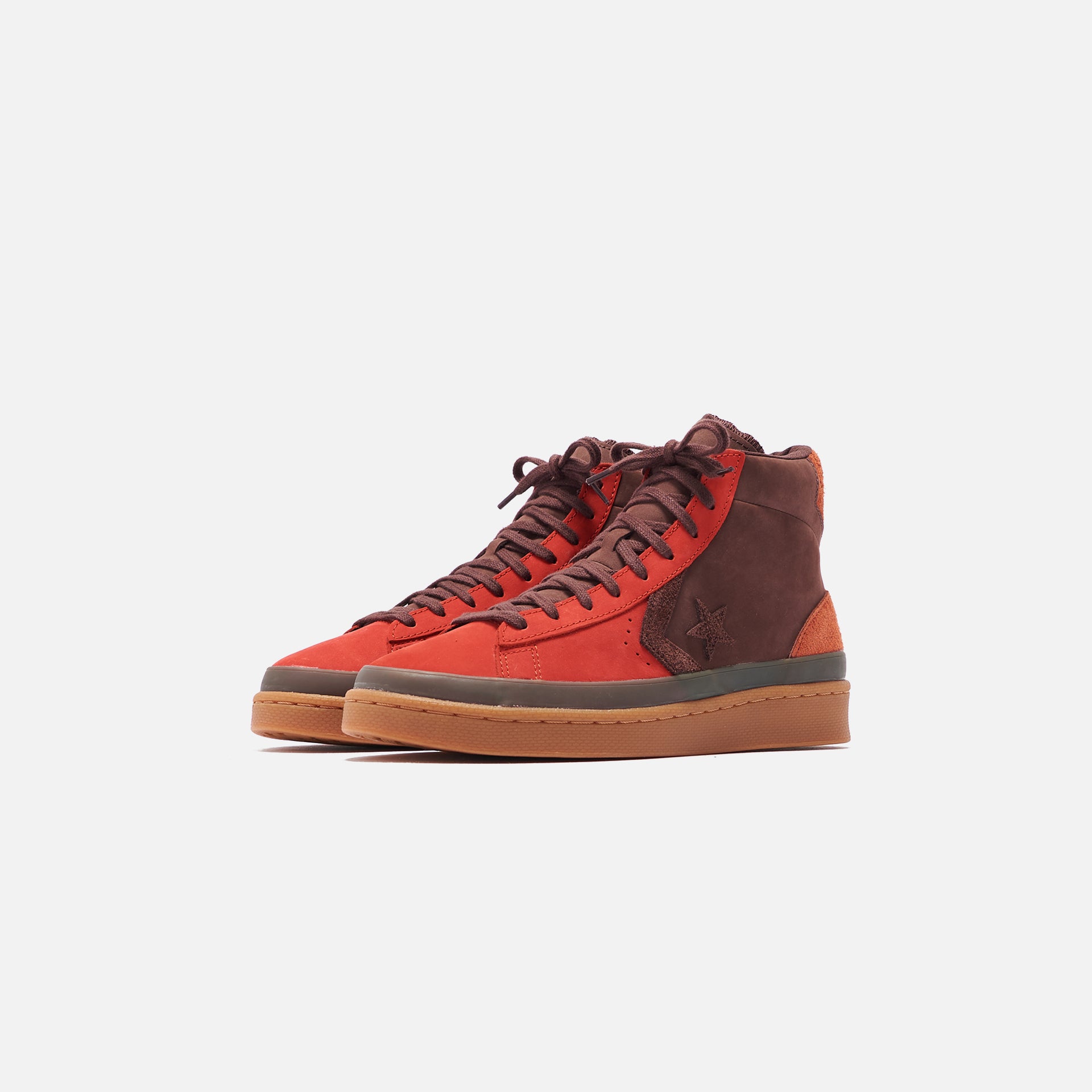 Converse Pro Leather Mid - Fiery Scarlet / Deep Mahogany
