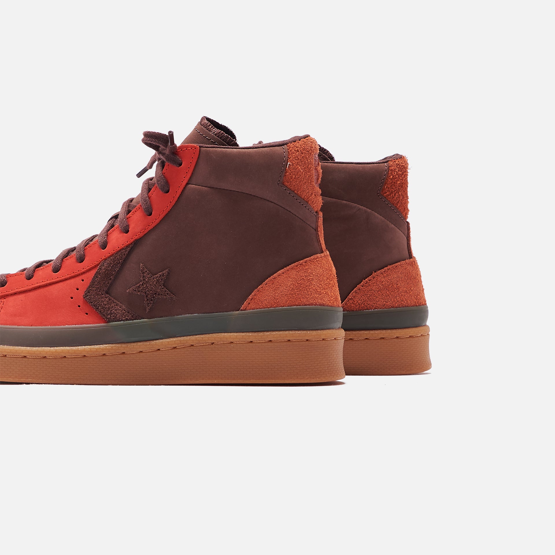 Converse Pro Leather Mid - Fiery Scarlet / Deep Mahogany