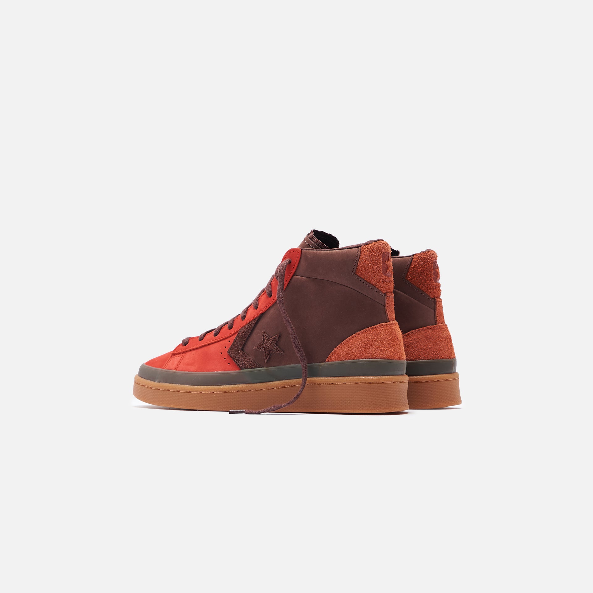 Converse Pro Leather Mid - Fiery Scarlet / Deep Mahogany