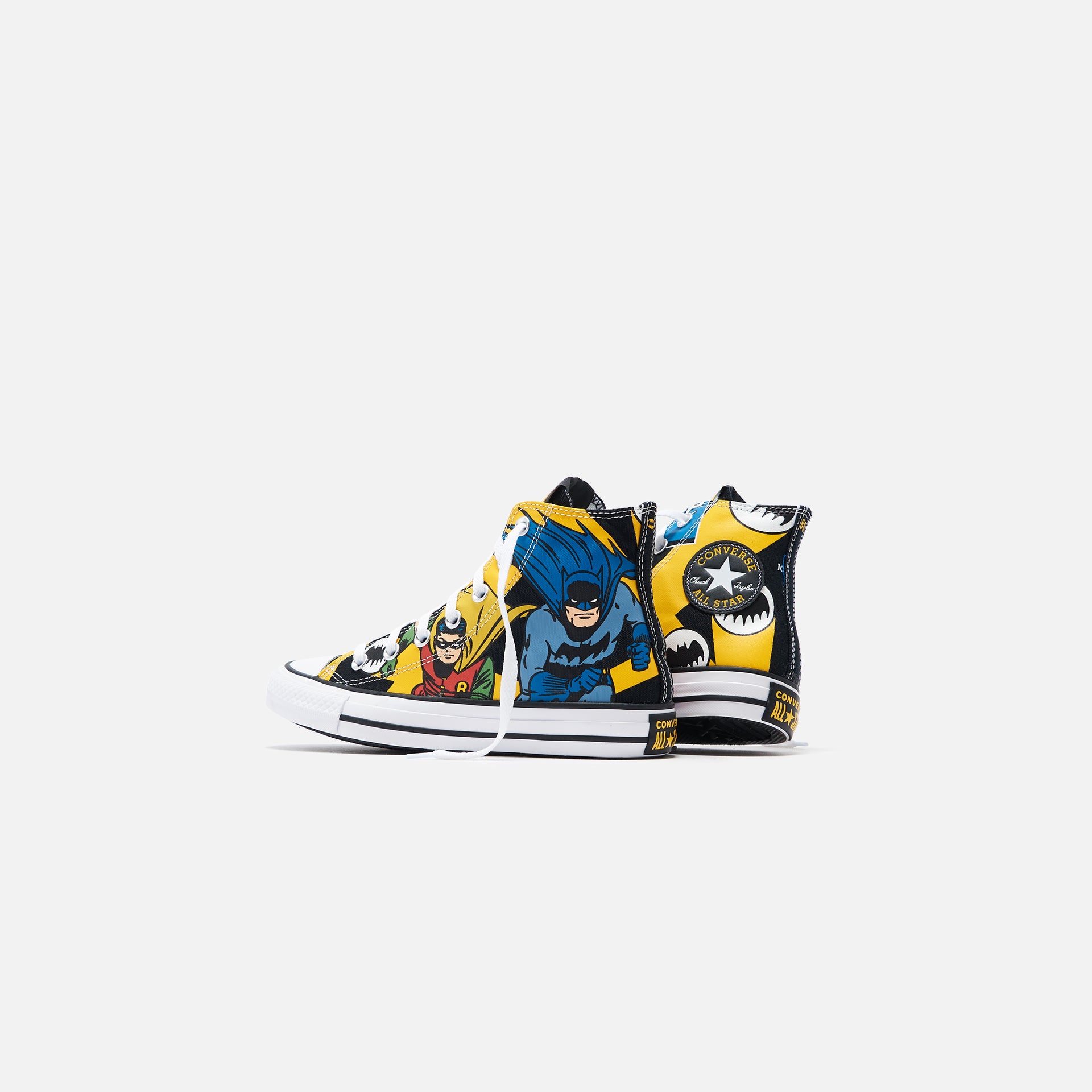 Converse x Batman Grade School CTAS High - Black / White / Lemon Chrome