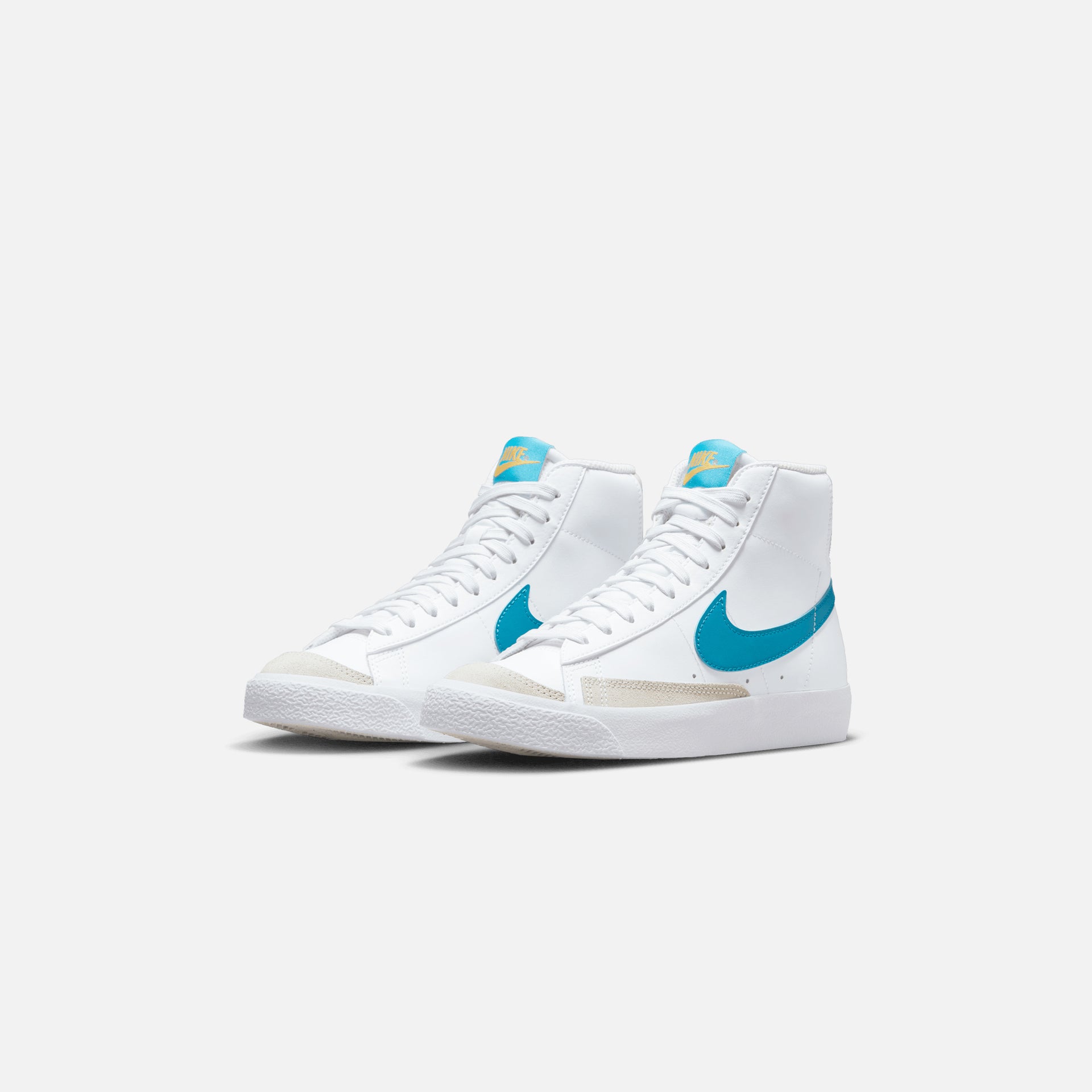 Nike Grade School Blazer Mid `77 - White / Laser Blue / Yellow Ochre-Light