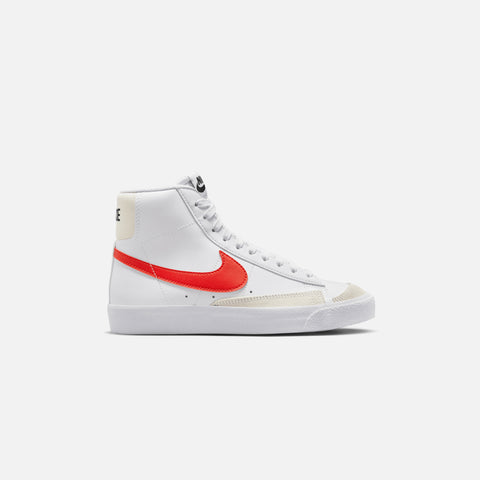 Nike Grade School Blazer Mid `77 - White / Picante Red / Coconut Milk
