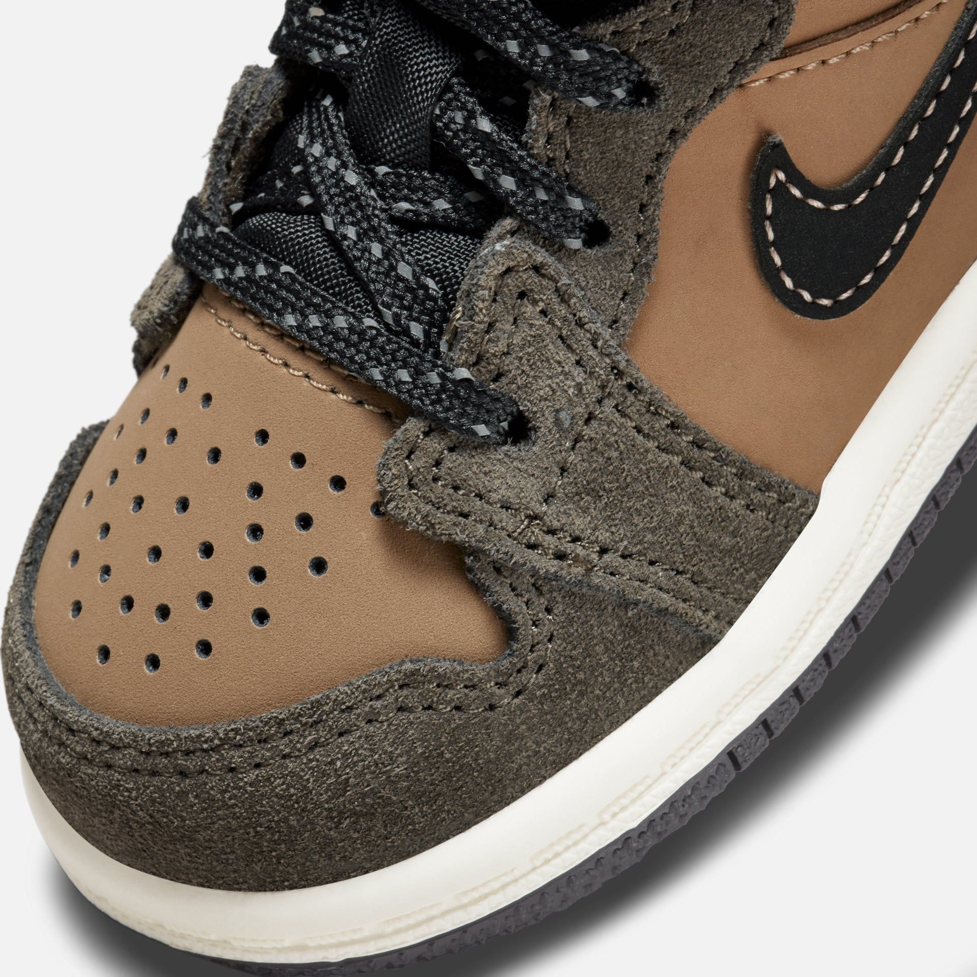 Nike Air Jordan 1 Mid SE - Dark Chocolate / Crimson Bliss / Archaeo