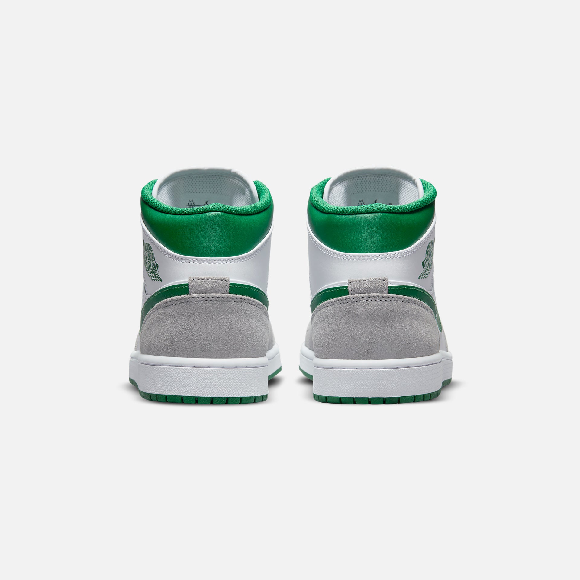 Nike Air Jordan 1 Mid SE - White / Pine Green / Light Smoke Grey