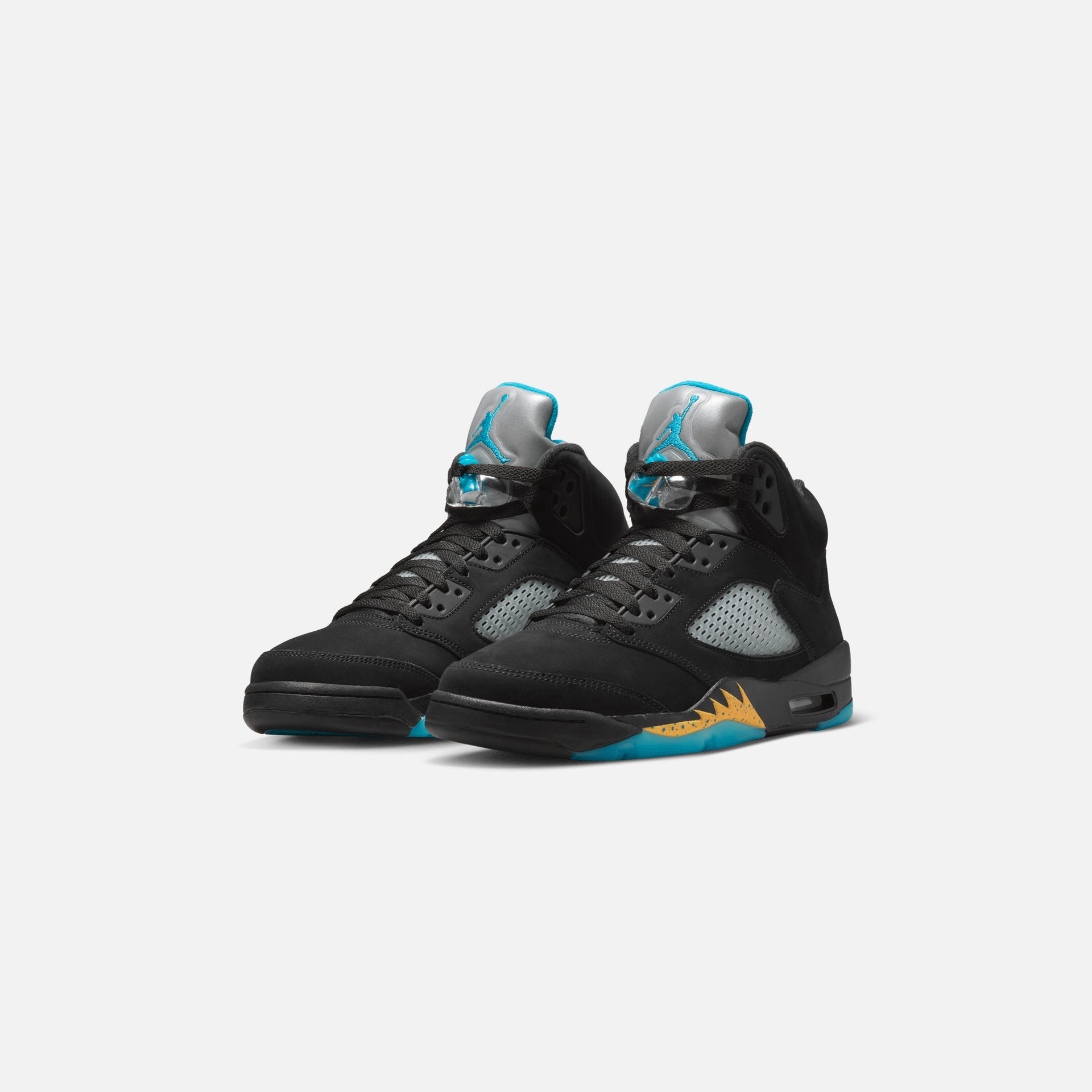 Nike Air Jordan 5 Retro - Black / Aquatone / Taxi