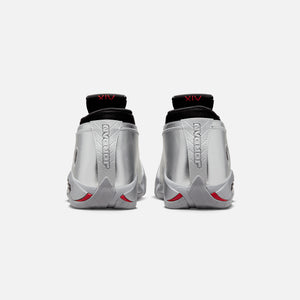 Nike WMNS Air Jordan 14 Retro Low - Metallic Silver / Fire Red / Wolf Grey / Black