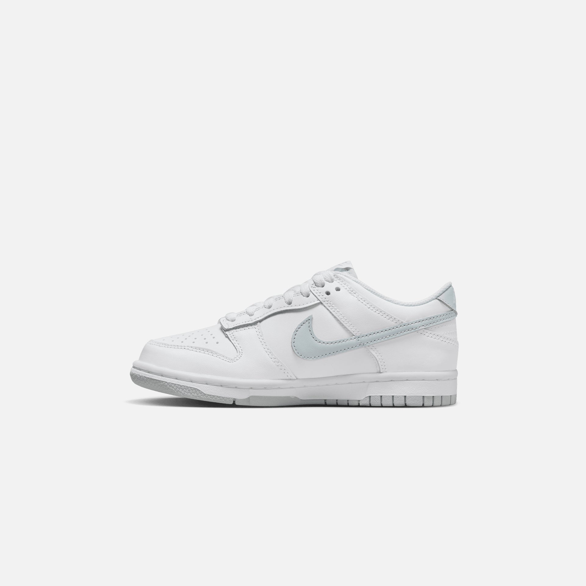 Nike Grade School Dunk Low - White / Pure Platinum