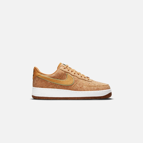 Nike Air Force 1 '07 Premium - Multicolor / Metallic Gold / Flax / Lime Glow