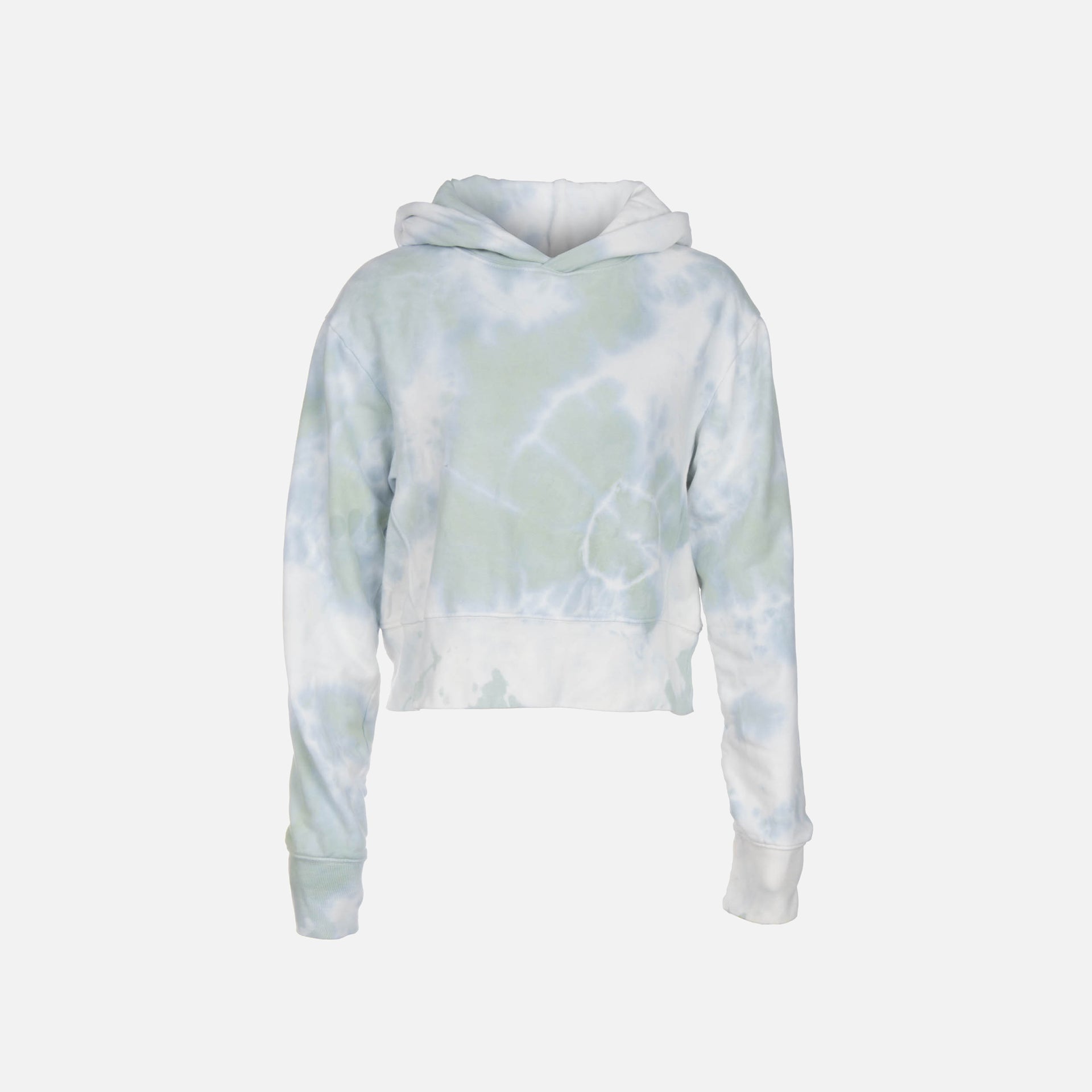 Dannijo Tie Dye Cropped Hoodie Jade – Kith