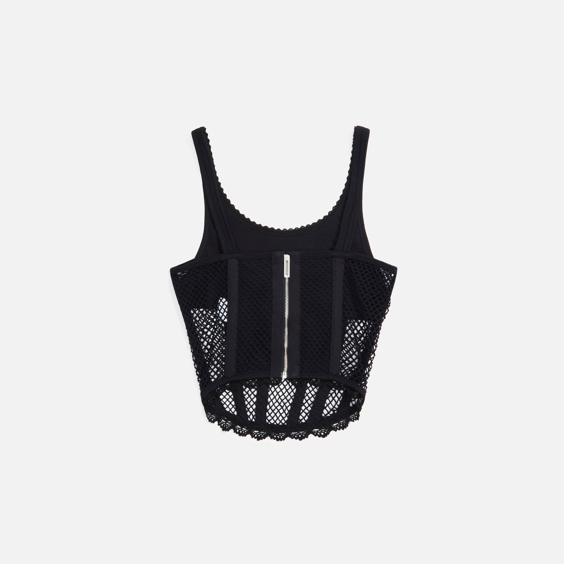 Dion Lee Net Lace Suspeded Corset - Black